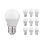 Mehrfachpackung 10x LED E27 Kugel Matt 2.5W 250lm - 827 | Ersatz für 25W