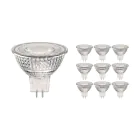 Mehrfachpackung 10x LED Spot G53LED Spot 12V GU5.3 7.5W 830 60D 621lm | Dimmbar - Warmweiß - Ersatz für 50W
