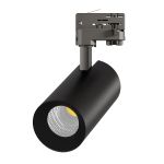 Spot LED Sur Rail 3 Phases  Eco Aluminium Noir 30W 2960lm 36D - 830 Blanc Chaud | UGR <19