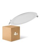Lot 4x Ledvance Spot Encastrable LED Ronde DN210 18W 1530lm 120D - 840 Blanc Froid | 225mm