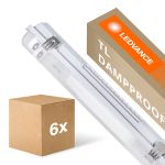 Lot 6x Ledvance Réglette LED Étanche Imperméable Logement Performance | Convient pour 2x150cm Tube LED