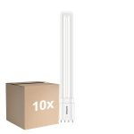 Lot 10x Philips CorePro PL-L LED Ampoule EM/Mains 12W - 840 Blanc Froid | 4 Broches - Remplacement 24W