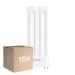 Lot 10x Ledvance DULUX-F LED 8W - 840 Blanc Froid | 4 Broches - Remplacement 18W