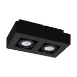 Eglo Plafond Spot Mendoza Échantillon Noir 9.4W 690lm - 830  | Dimmable - Convient pour GU10