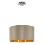 Eglo Suspension Luminaire Maserlo Échantillon Nickel Satiné | Convient pour E27
