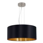 Eglo Suspension Luminaire Maserlo Échantillon Nickel Satiné | Convient pour 3x E27