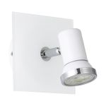Eglo Applique Murale Tamara 1 Échantillon Blanc Cromo 2.8W 250lm - 830 Blanc Chaud | IP44 - Incl. 1x GU10