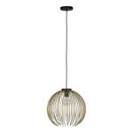 Eglo Suspension Luminaire Venezuela Noir, Dorée | Convient pour E27
