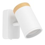 Eglo Applique Murale Consuma Blanc, Brun | Convient pour GU10