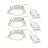 Lot 3x Nordlux Downlight Olea Blanc 4.4W 345lm 110D - 930 | 68mm - IP65 - Meilleur Rendu De Couleur