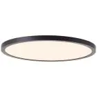 Brilliant Tuco Plafonnier Plastique Noir Blanc 19W 2700lm - 827 Blanc Très Chaud | 294mm - 3 Niveaux De Gradation Dimmable