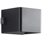 Brilliant Iseo Applique Murale Plastique Noir 4W 300lm - 830 Blanc Chaud | IP44 - Extérieur - Détecteur de Mouvement et de Lumière - USB Rechargeable
