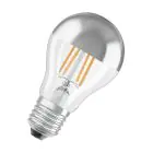 Osram Classic LED E27 Poire Filament Miroir Argent 4W 400lm - 827  | Remplacement 35W