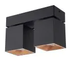 D'Lite Plafonnier Kubo Aluminium Noir | IP20 - Convient pour 2x GU10 