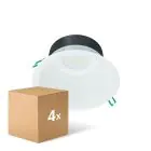 Lot 4x Philips Spot Encastrable LED Coreline DN142B Aluminium Blanc 19.2W 2300lm 60D - 840  | Diamètre 200mm - IP20 - Blanc Réflecteur