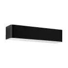 Eglo Applique Murale Sania 4 Aluminium Noir Blanc 12W 1400lm - 830 Blanc Chaud | IP20 