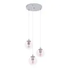 Eglo Suspension Luminaire Ariscani 2 Échantillon Cromo | Convient pour 3x E27